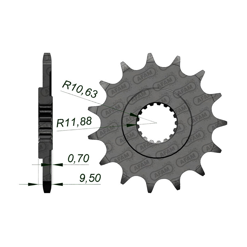 AFAM FR.SPR.CR250 88-07/CR500 88-01 16T      (JTF-284) 20311-16