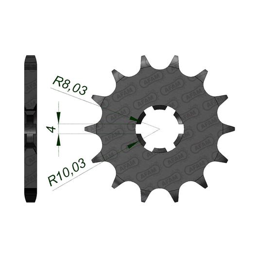 AFAM FRONT SPROCKET SUZ RM85 (02-14) 28200-13 28200-13