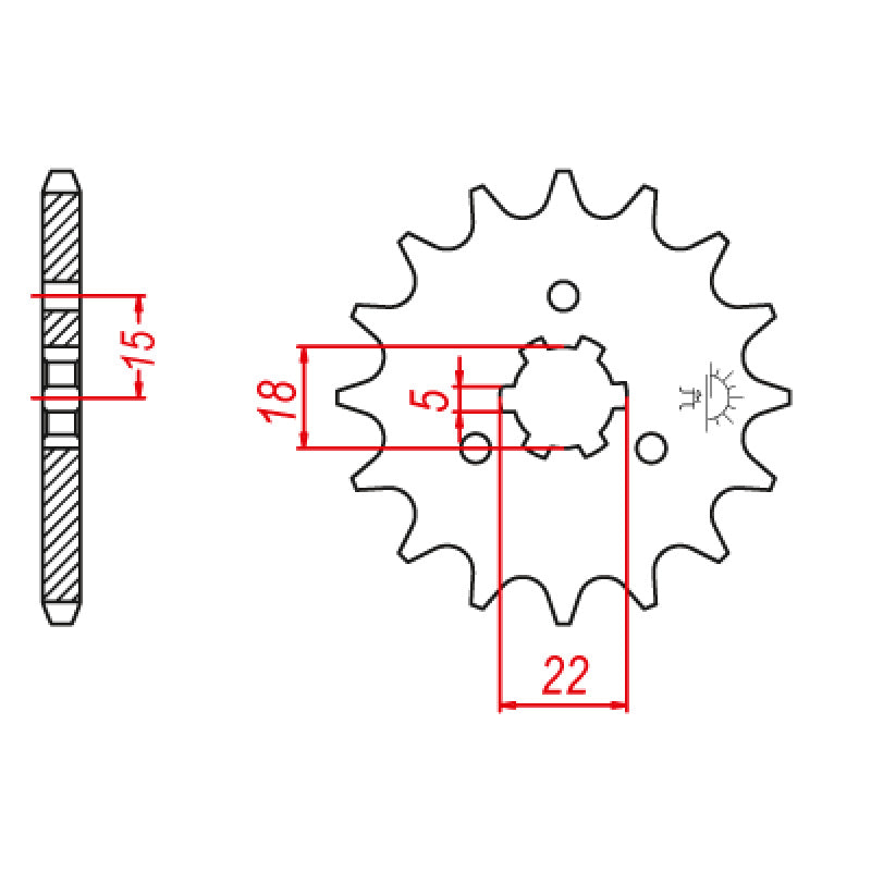 ITL SPR.FR.27511-24502 FL 11T W/SNAP RING  (JTF-1445) 110525