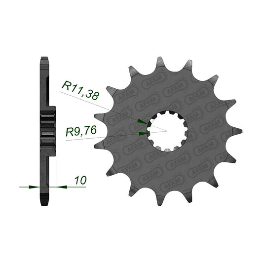 AFAM SPR.FR. RM250 80-07/DRZ250 01-06 14T    (JTF-432) 22303-14