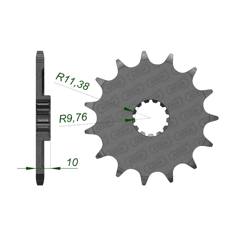 AFAM SPR.FR. RM250 80-07/DRZ250 01-06 13T    (JTF-432) 22303-13