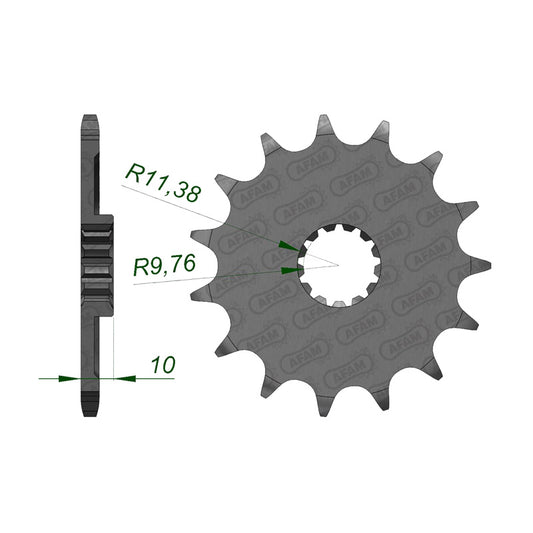 AFAM SPR.FR. RM250 80-07/DRZ250 01-06 13T    (JTF-432) 22303-13