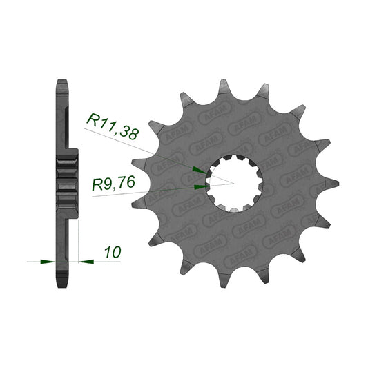 AFAM SPR.FR. RM250 80-07/DRZ250 01-06 15T    (JTF-432) 22303-15