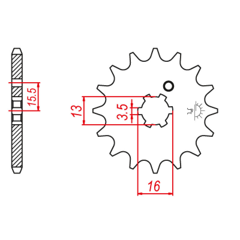 ITL SPR.FR.27511-46700/2J5 12T                E542-12T 110560