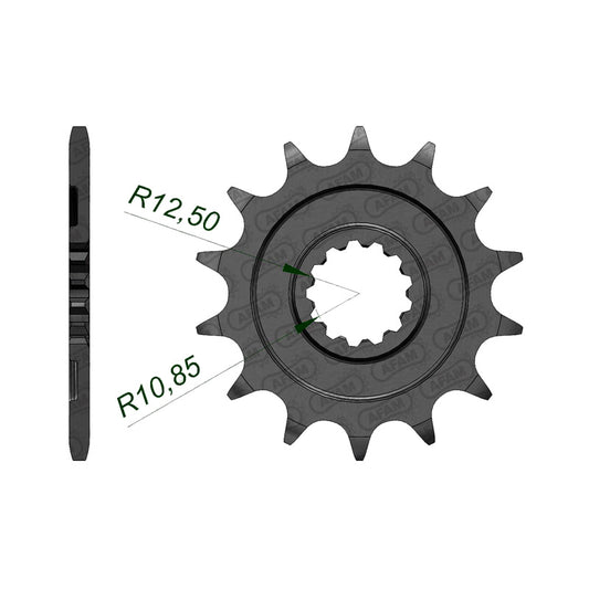 AFAM FR.SPR. KX450F 06-07 14T 520 (27502). 27502-14
