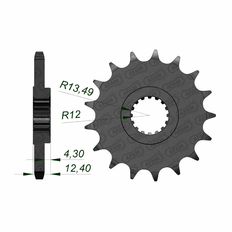 AFAM SPR.AV.15T 525P SUZUKI GSXR1000 2017(22801-15) 22801-15