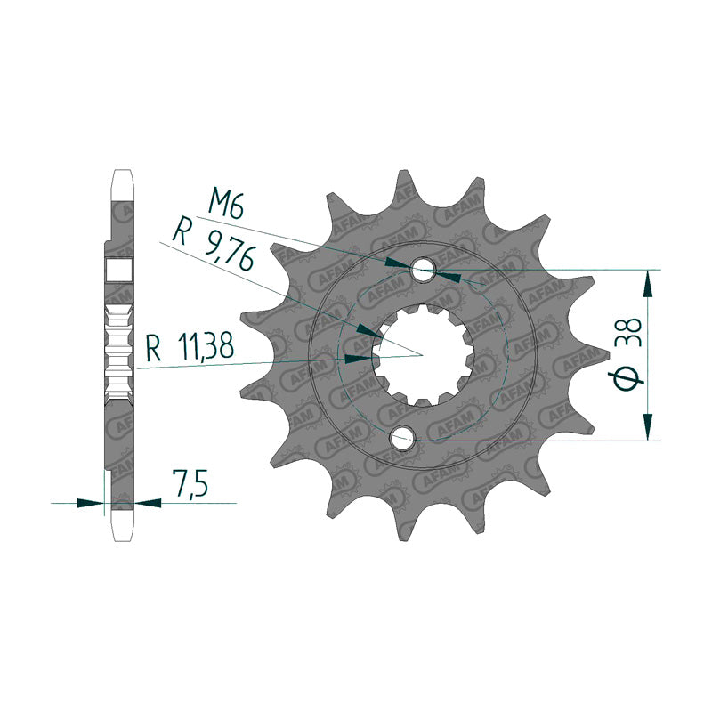 AFAM AFAM AR.14T S/C KFX/LTZ400/LTR450R     (JTF-1401) 22405-14