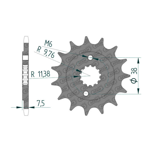 AFAM AFAM AR.14T S/C KFX/LTZ400/LTR450R     (JTF-1401) 22405-14