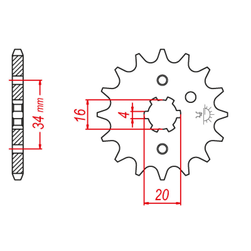 ITL SPR.FR.5N0-17461-40 14T              E263/E425-14T 110627