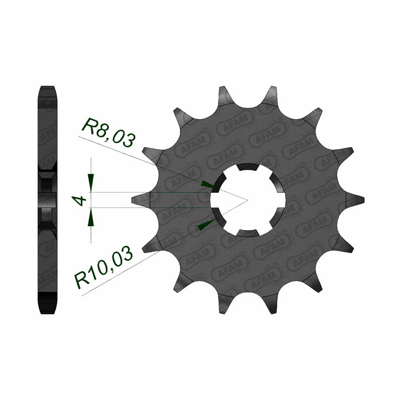 AFAM FRONT SPROCKET SUZ RM85 (02-14) 28200-14 28200-14