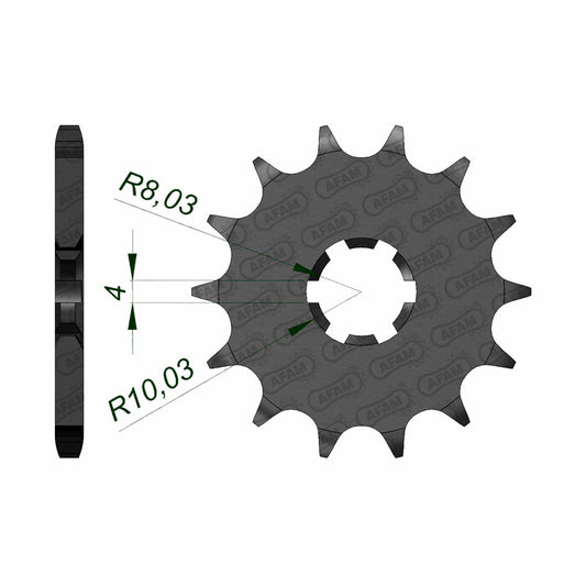 AFAM FRONT SPROCKET SUZ RM85 (02-14) 28200-14 28200-14