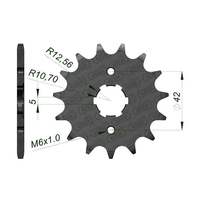 AFAM YFM350X/YFZ350 87/04 WARR/BANS 13T      (JTF-569) 21301-13
