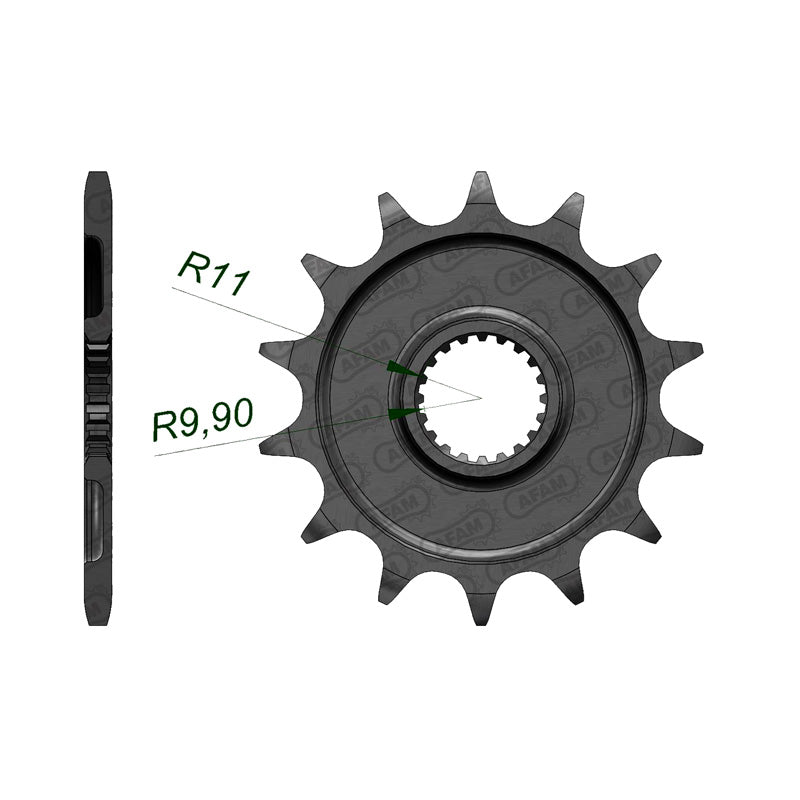 AFAM AFA FR.14T YZ125 05-07YZ/WR250F 01-07 (21309). 21309-14