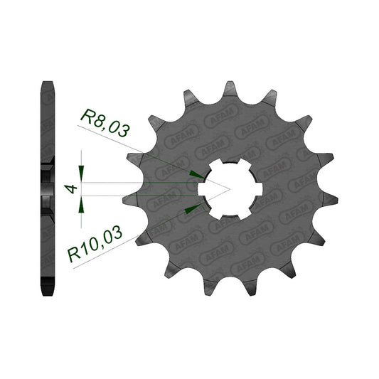AFAM AFAM 14T 420P TTR50 06-10 (30100). 30100-14