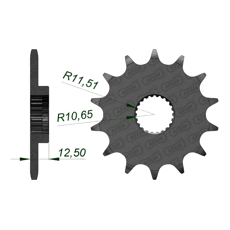 AFAM YFM250 RAPTOR 08-09 14T                (JTF-1593) 21312-14