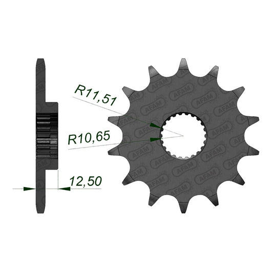 AFAM YFM250 RAPTOR 08-09 14T                (JTF-1593) 21312-14