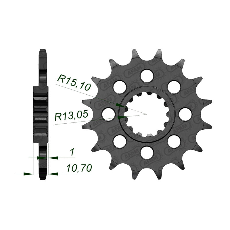 AFAM SP.AV.YA.1000 R1 RACING 520 16T. 21804-16