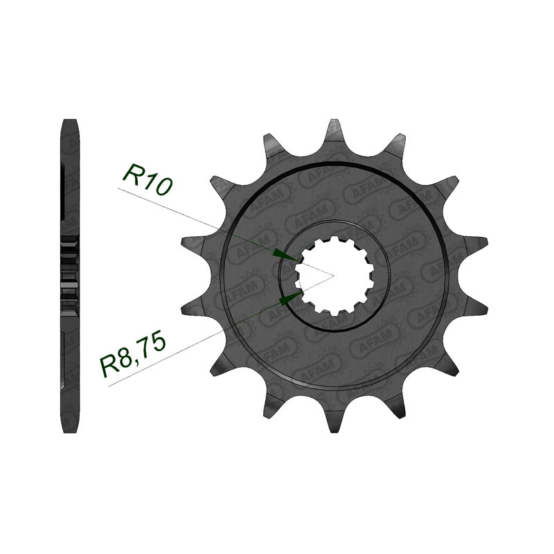 AFAM SPR.FR. YZ125 87-04 13T 520 (21203-13). 21203-13
