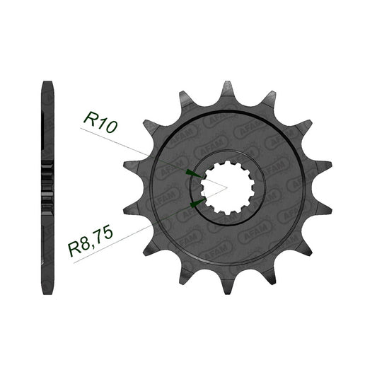 AFAM SPR.FR. YZ125 87-04 13T 520 (21203-13). 21203-13