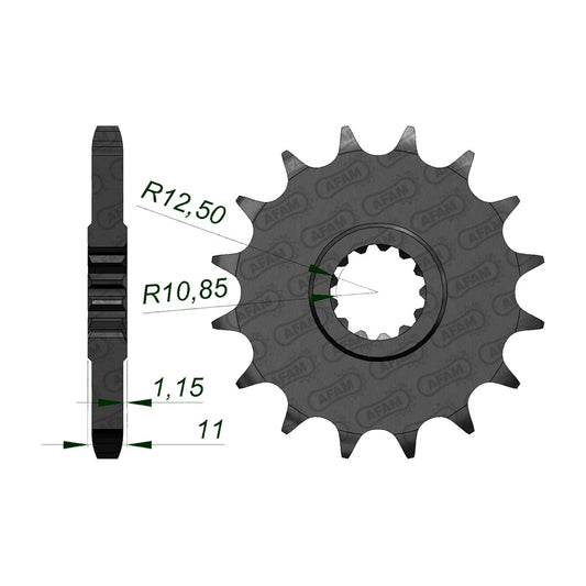 AFAM AFAM FR.16T 530P FZR1000 87-95 (21602). 21602-16