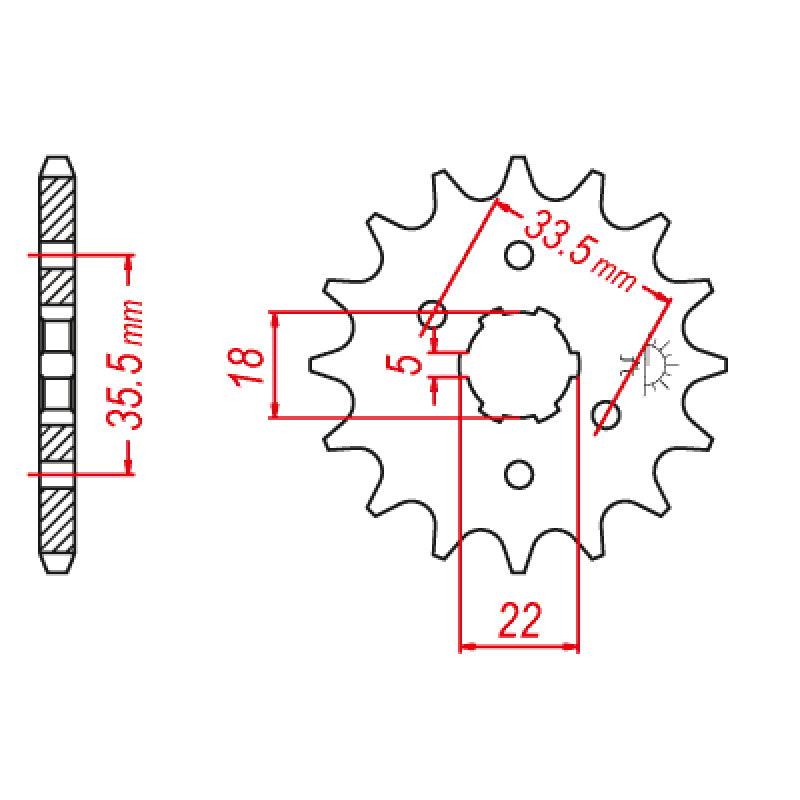 ITL SPR.FR.93823-14149 TW-200 14T. 110685