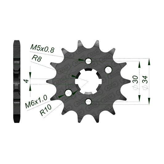 AFAM SPR.FR. TTR125 00-04 13T 428            (JTF-548) 21207-13