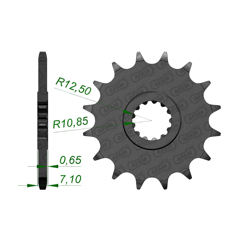 AFAM SPR.AFAM FR.17T 520P ZX6P/R 07-12 21601-17