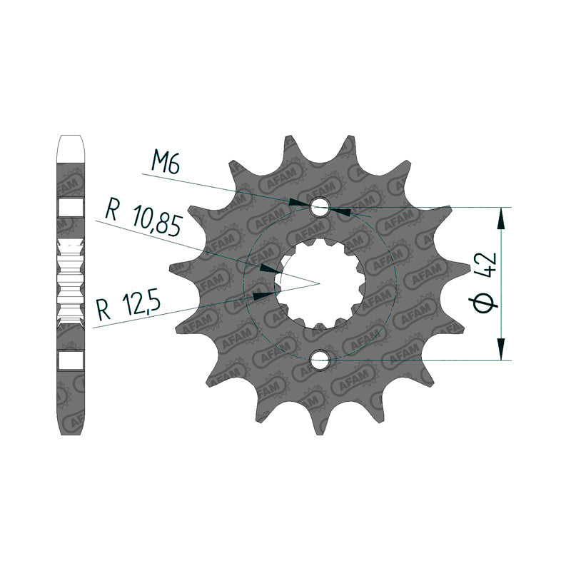 AFAM SPR.FR.YAM.R6 99-02 17T 530 (24500-17). 24500-17