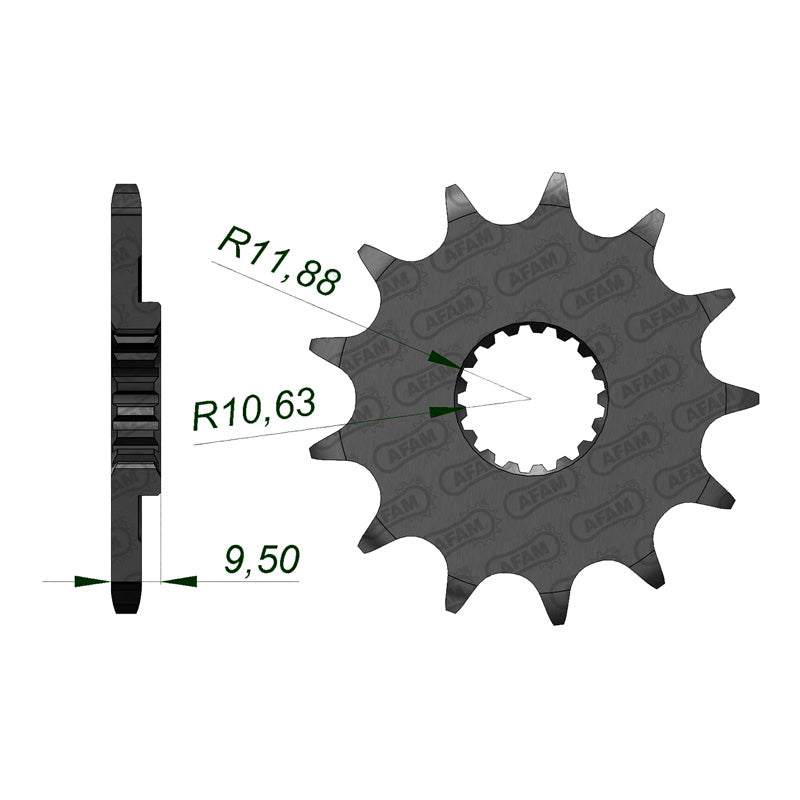 AFAM FR.SPR. RM-Z450 05-07 14T 520 (22406). 22406-14