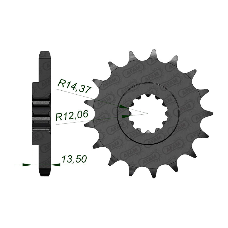 AFAM SPR.FR.ZRX11/12.99-06 16T 530P 24900-16T. 24900-16