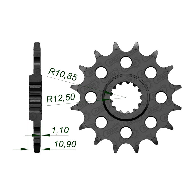 AFAM AFAM FR 16T 520 RACING FZR/YZF/R7/R6. 21603-16