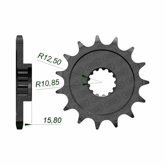 AFAM SP.FR 15T 525P ZX6RG2JKB1 99-06 24508-15T 24508-15
