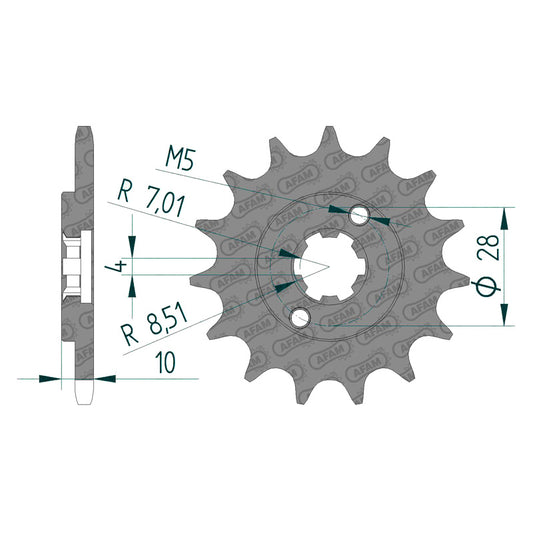 AFAM AFAM 15T 420 DERBI GPR. 49100-15