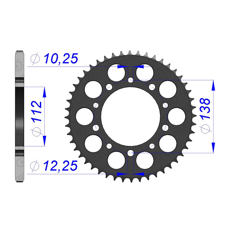 AFAM AFAM RR.42T 520 ALLOY CBR600/900/R6/R1 11509 11509-42