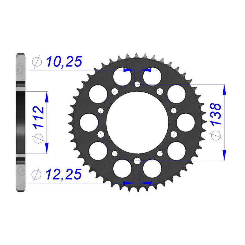 AFAM SPR.CONV.CBR600/900/R6 47T 520P (11509-47). 11509-47