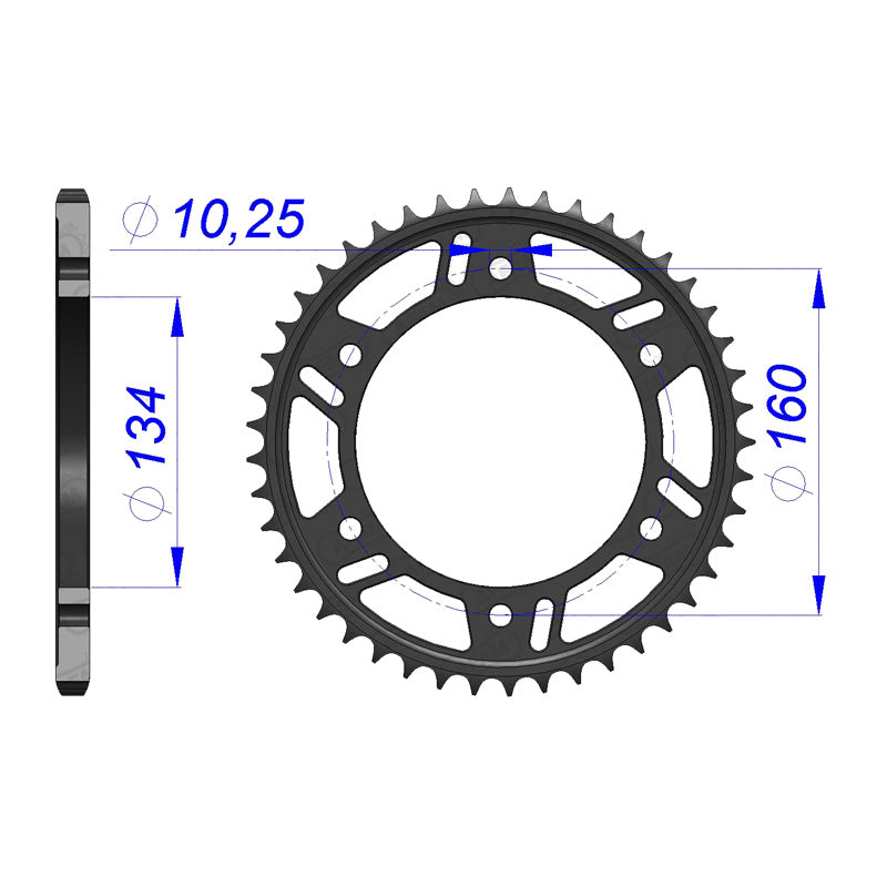 AFAM AFA.AR 41T 520 H/ALLOY CBR600F4/RR 01-08. 11618-41