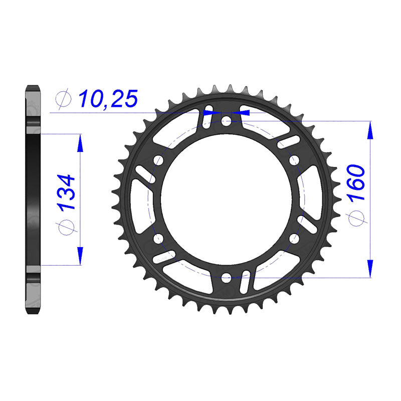AFAM AFA.RR 40T 520 H/ALLOY CBR600F4/RR 01-08. 11618-40