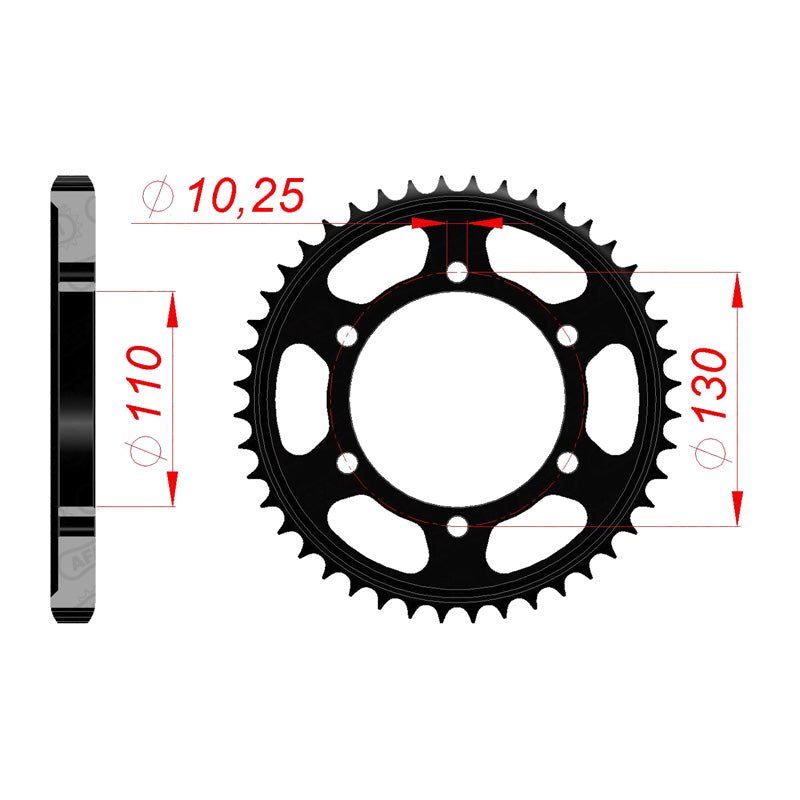 AFAM REAR SPROCKET YAM R1 (98-14) 12813-47 12813-47