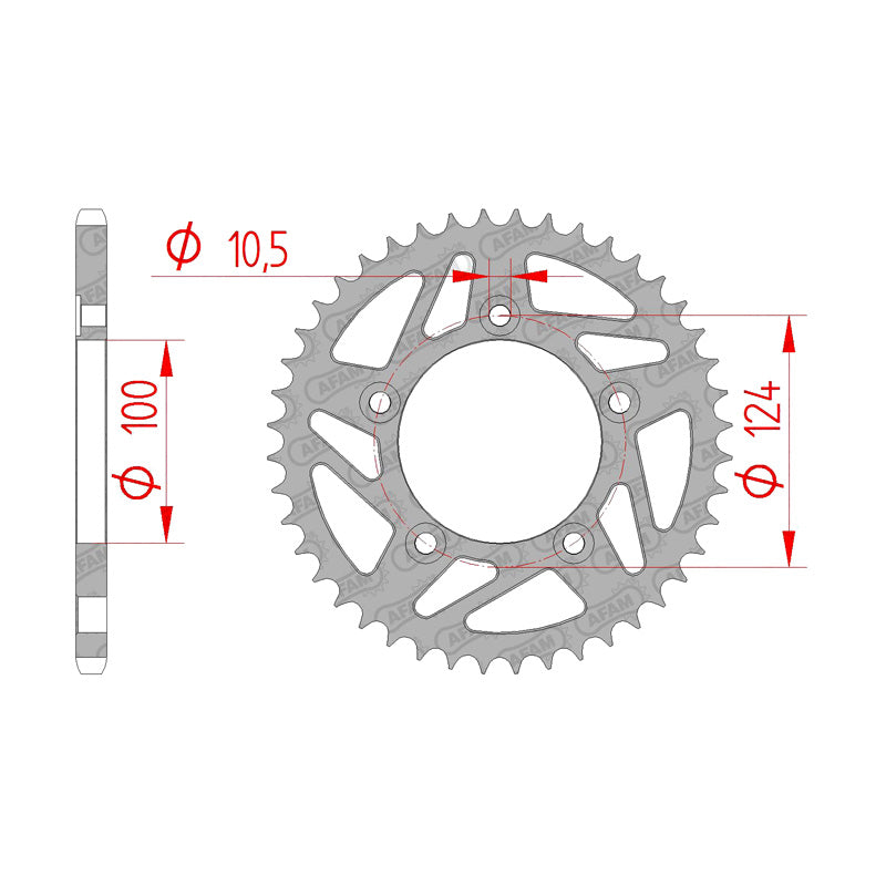 AFAM REAR SPROCKET DUC MONSTER 821 (14-15) 50613-46 50613-46