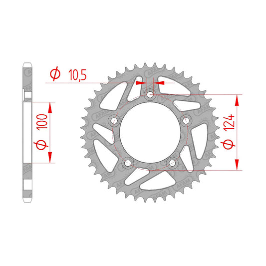 AFAM REAR SPROCKET DUC MONSTER 821 (14-15) 50613-46 50613-46