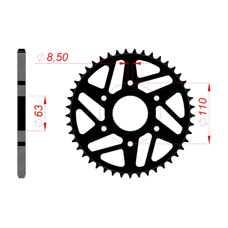 AFAM REAR SPROCKET KTM DUKE 390 (2015) 71202-42 71202-42