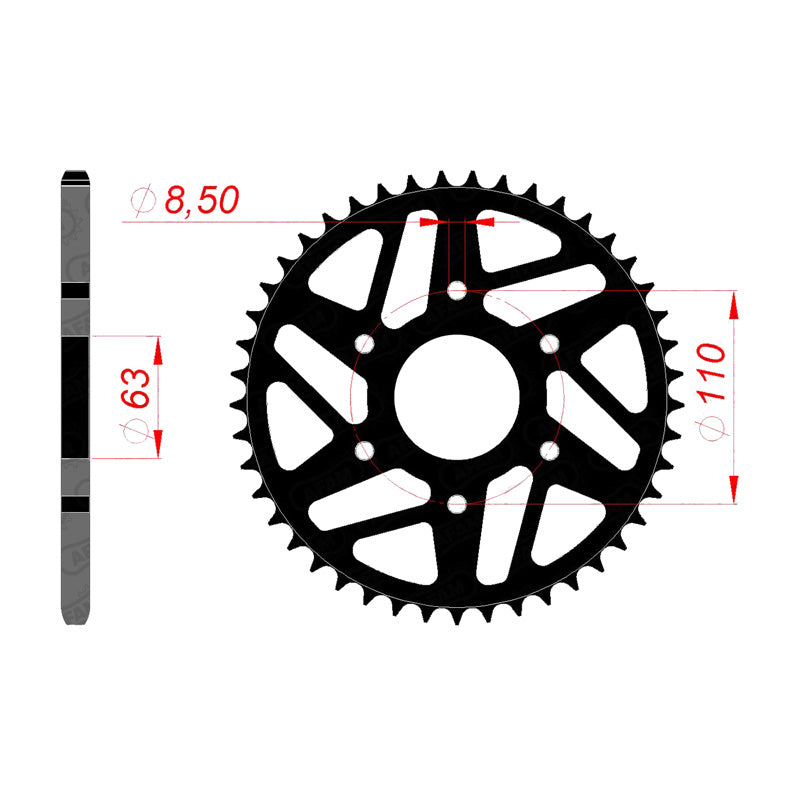 AFAM REAR SPROCKET KTM DUKE 390 (2015) 71202-45 71202-45