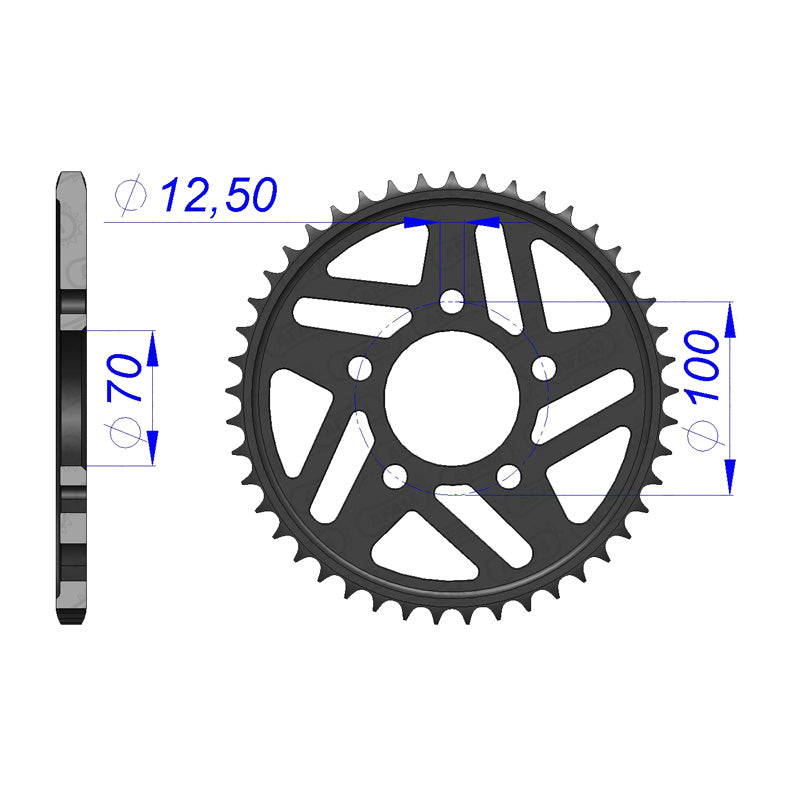 AFAM SPROCKET 520 43T BMW S1000RR HP4 2013 165803-43