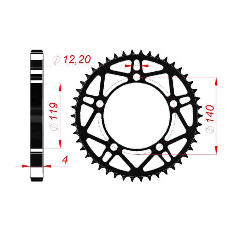 AFAM AFAM SPROCKET 520 ACIER 45T BMW S1000RR 2019 164601RLK-45
