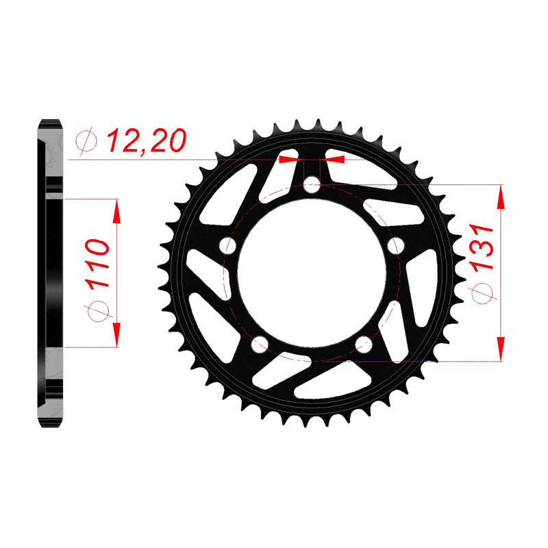 AFAM SPROCKET 525 ACIER 46T BMW S1000RR 09-10 164800-46