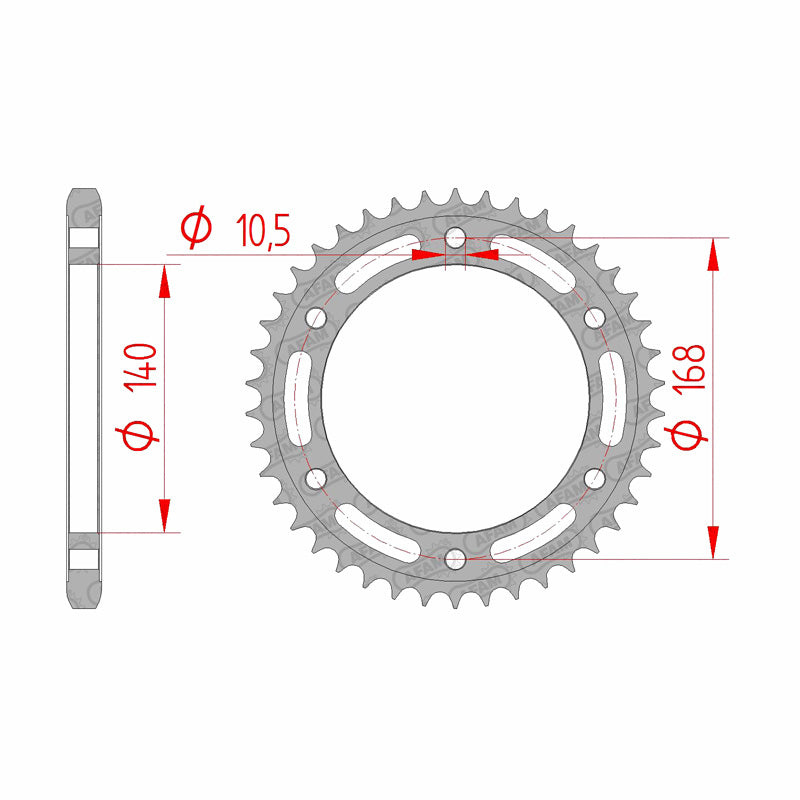 AFAM SPROCKET 525 42T BMW F800R 09 (92635-42) 92635-42