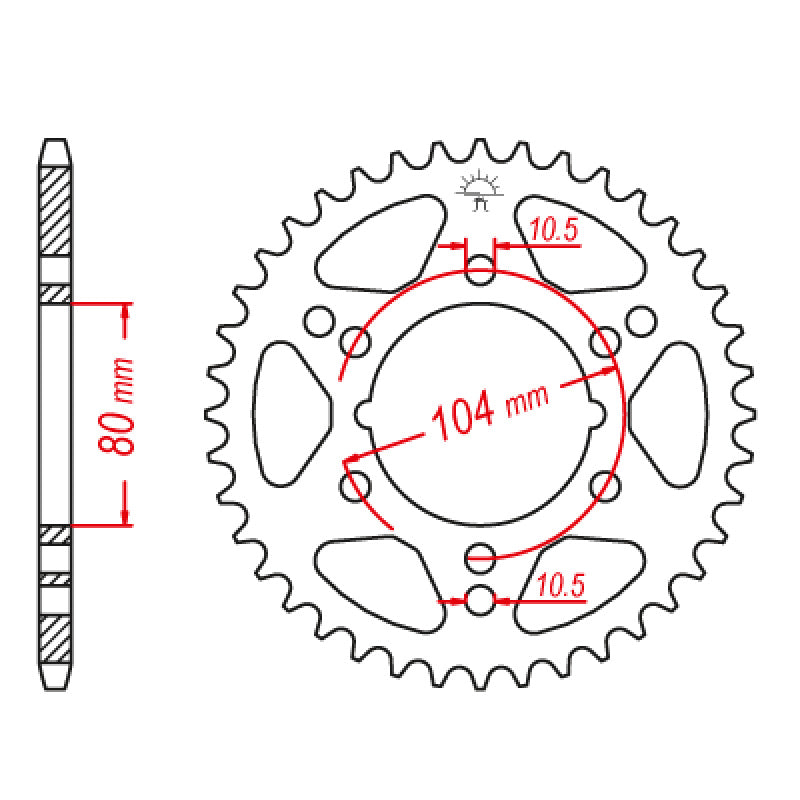 ITL SPR.RR.POLARIS 3222109 36T.            (JTR-1478) 111149