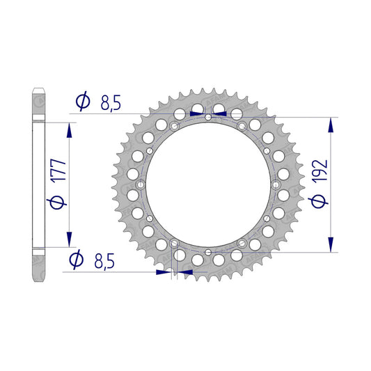 AFAM SPROCKET 520 HUSQ.CR125/250/390 77-82(63300-52) 63300-52