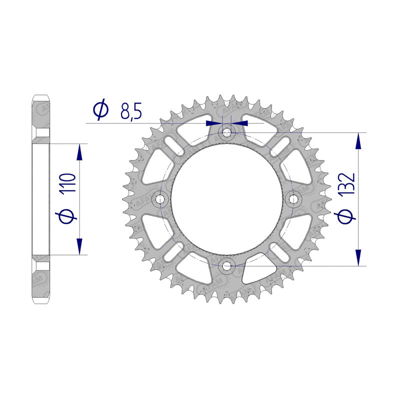 AFAM AFAM SP.RR.46T 428P ALLOY KTM85SX 03-07. 72102_46