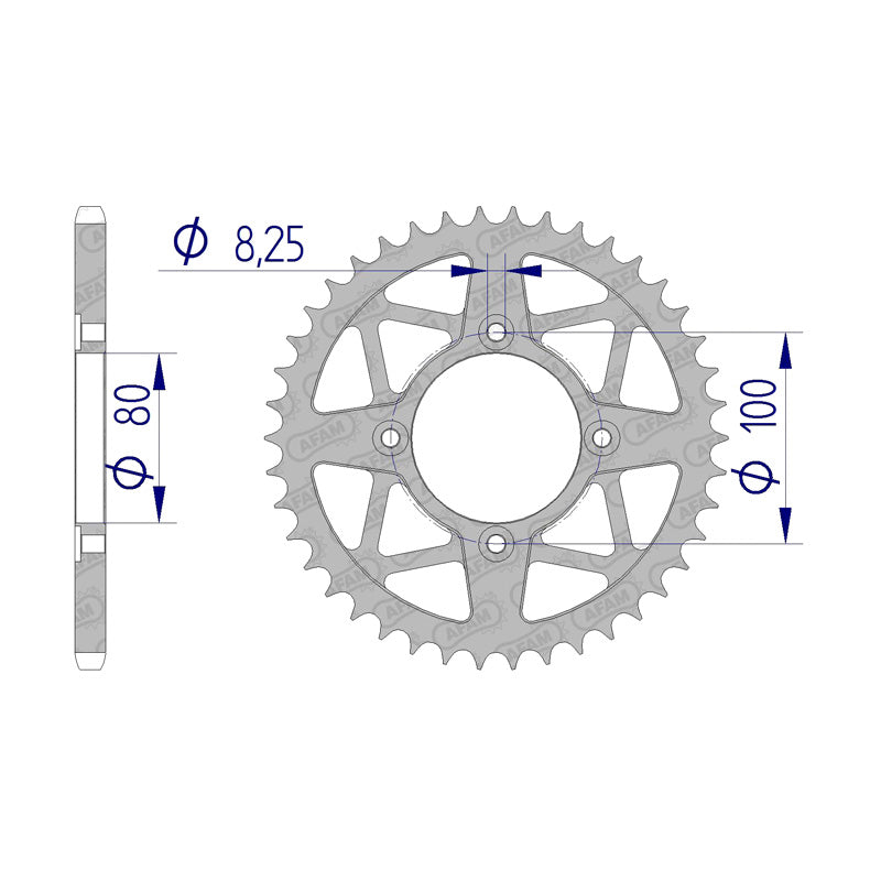 AFAM AFAM SP.RR ALU.BETA EVO 200/250/300 42T 520(93320K 93320K-42